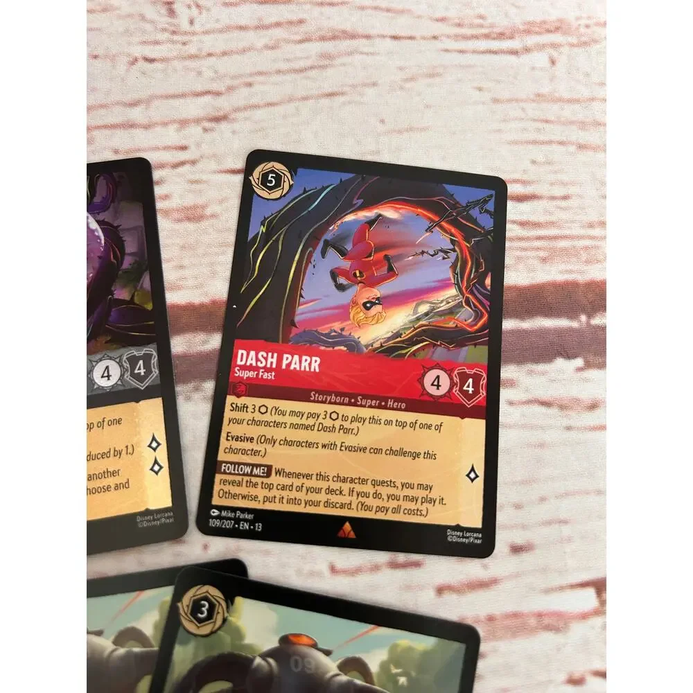 DISNEY LORCANA Attack of the Vine Card Lot The Incredibles Dash Violet Omnidroid